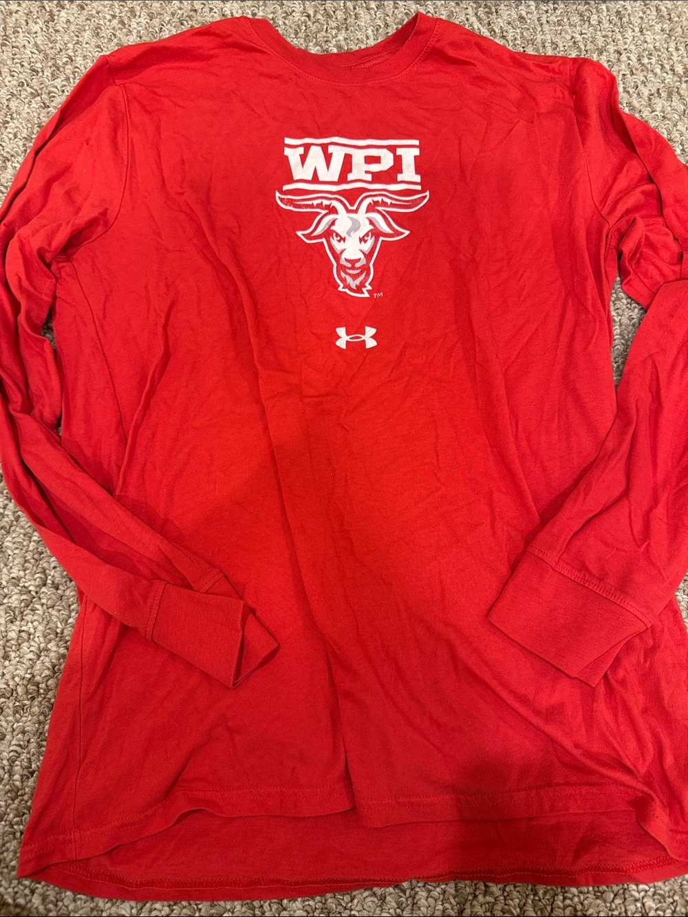 Under Armour Red WPI Long Sleeve Performance Tee